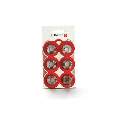 Coffret Garnir 6 douilles tritan - De Buyer