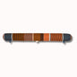 Coupe-froid Artiga Bats - rayures pétrole, chocolat, orange et caramel