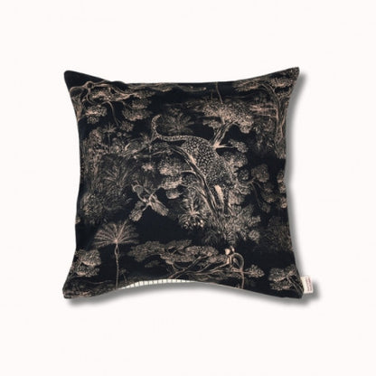 Coussin biface 40x40cm - sauvelade ecru/animalia