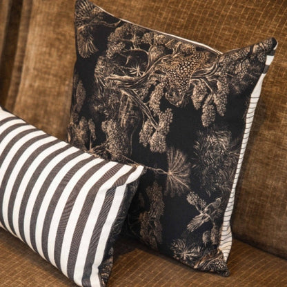 Coussin biface 40x40cm - sauvelade ecru/animalia