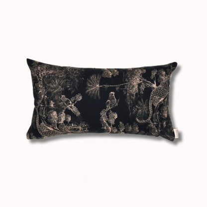 Coussin biface 45x25cm - sauvelade ecru/animalia