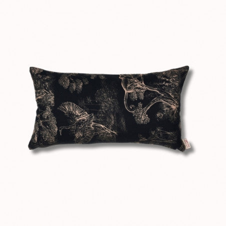 Coussin biface 45x25cm - sauvelade ecru/animalia