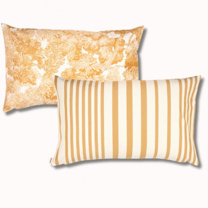 Coussin biface 70 x 45 cm adour curry/tree