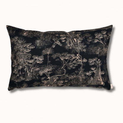 Coussin biface 70x45cm - sauvelade ecru/animalia