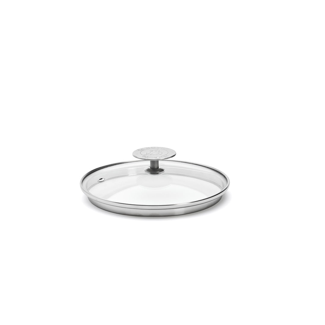 Couvercle en verre universel avec pontet inox - De Buyer