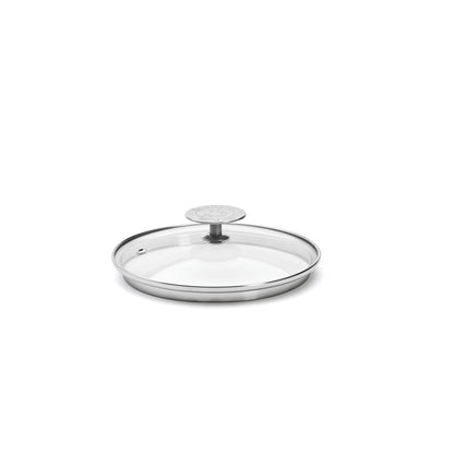 Couvercle en verre universel avec pontet inox - De Buyer