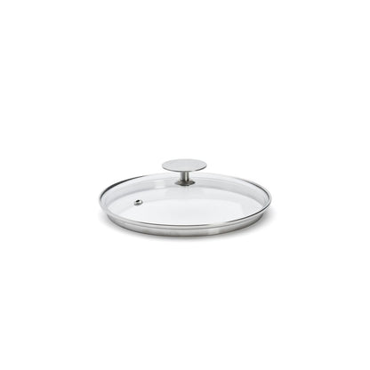 Couvercle en verre universel avec pontet inox - De Buyer