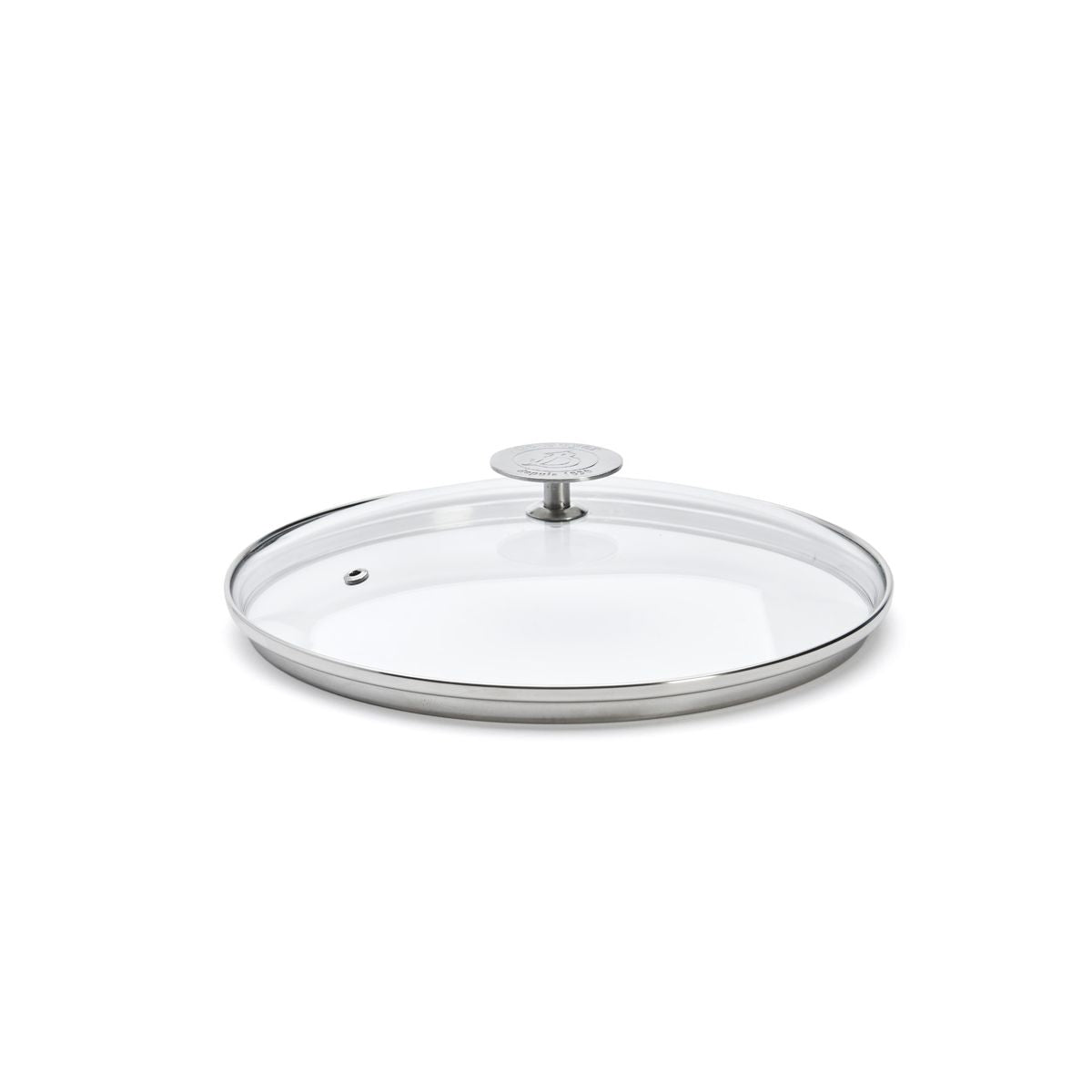 Couvercle en verre universel avec pontet inox - De Buyer