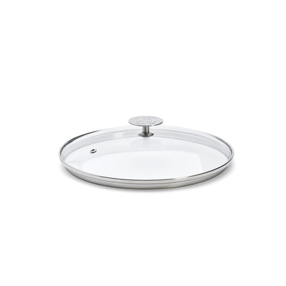 Couvercle en verre universel avec pontet inox - De Buyer