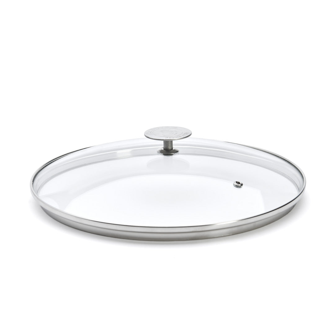 Couvercle en verre universel avec pontet inox - De Buyer