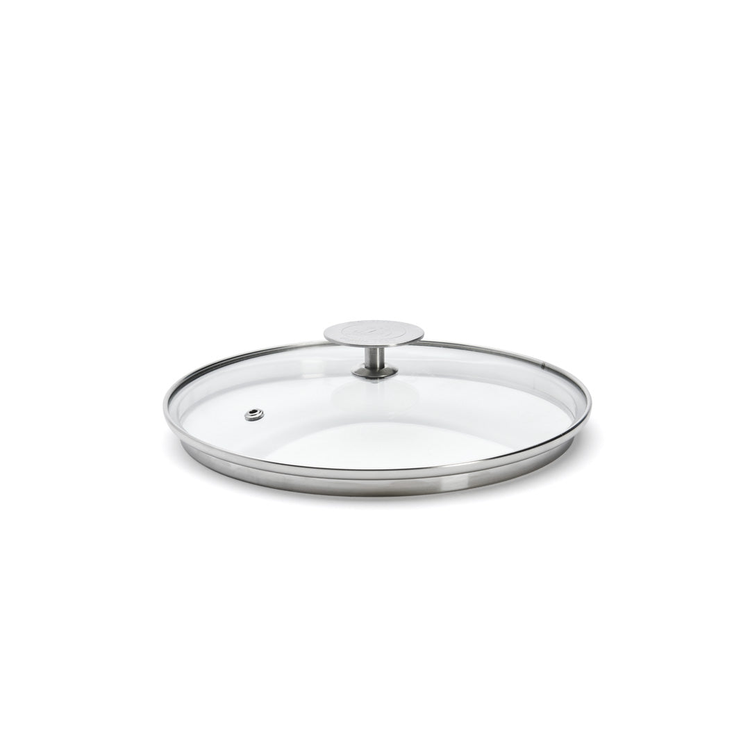 Couvercle en verre universel avec pontet inox - De Buyer