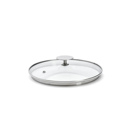 Couvercle en verre universel avec pontet inox - De Buyer