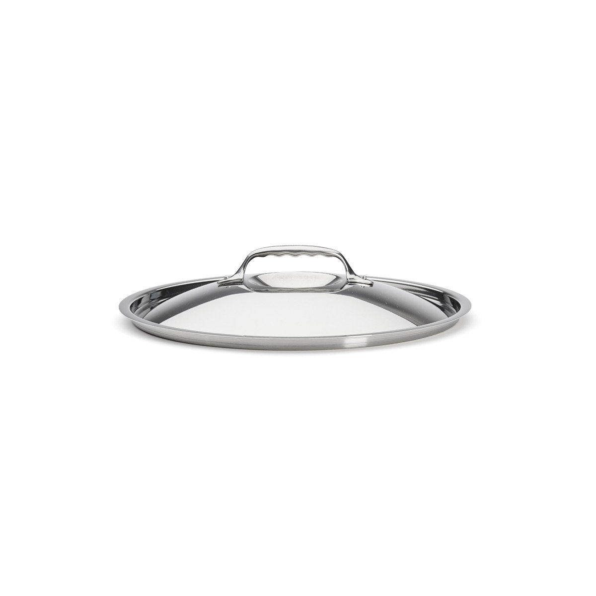 Couvercle inox bombé, pontet fonte d'inox - De Buyer