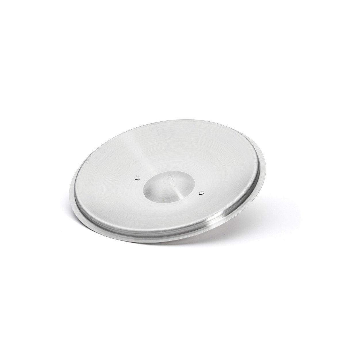 Couvercle inox bombé, pontet fonte d'inox - De Buyer