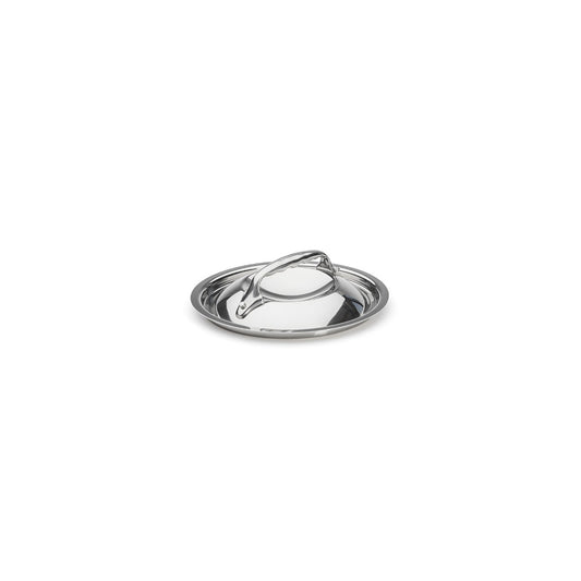 Couvercle inox bombé, pontet fonte d'inox De Buyer - Tout inox, pontet en fonte d'inox
