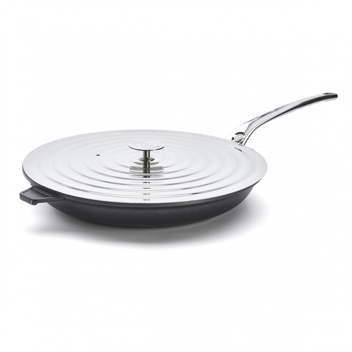Couvercle inox pour poele universel De Buyer - S'adapte aux poêles de 20 à 24 cm