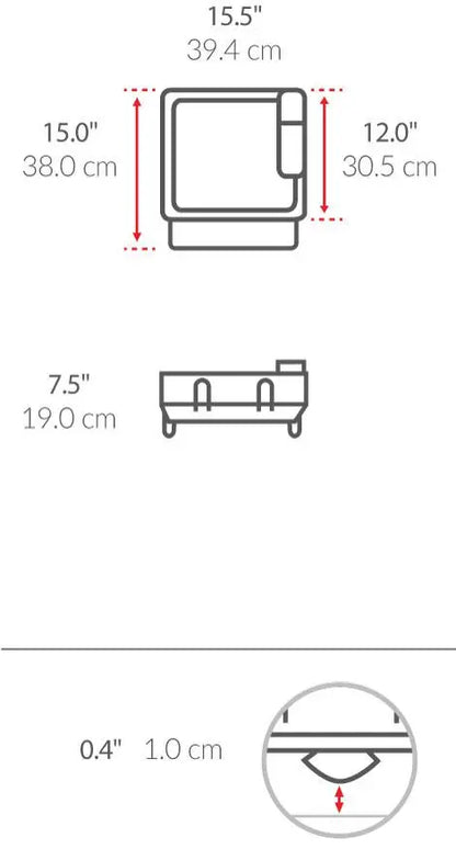Égouttoir à Vaisselle Compact - Simplehuman