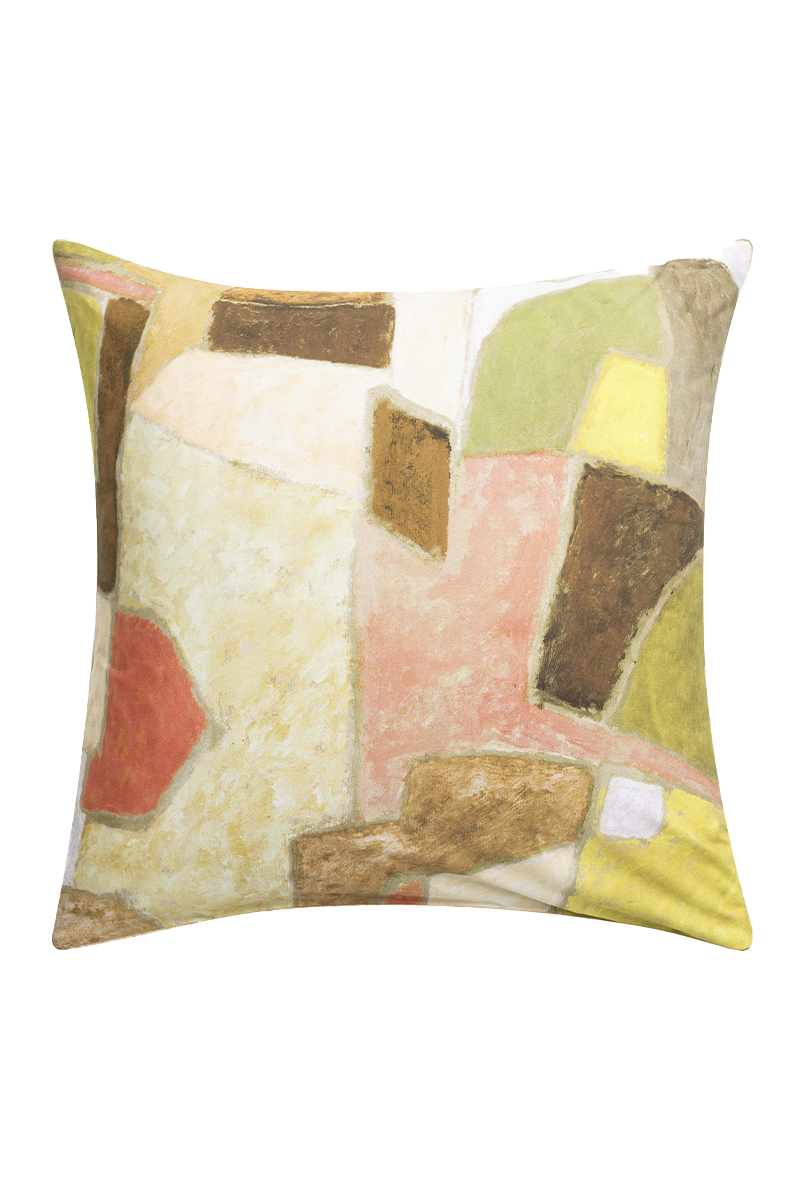 Taie d'oreiller en percale de coton Clay collage - Designers Guild