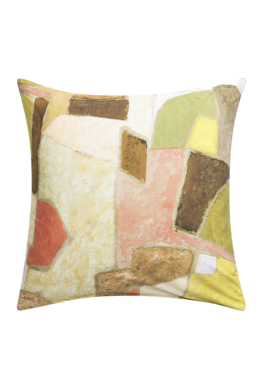 Taie d'oreiller en percale de coton Clay collage - Designers Guild