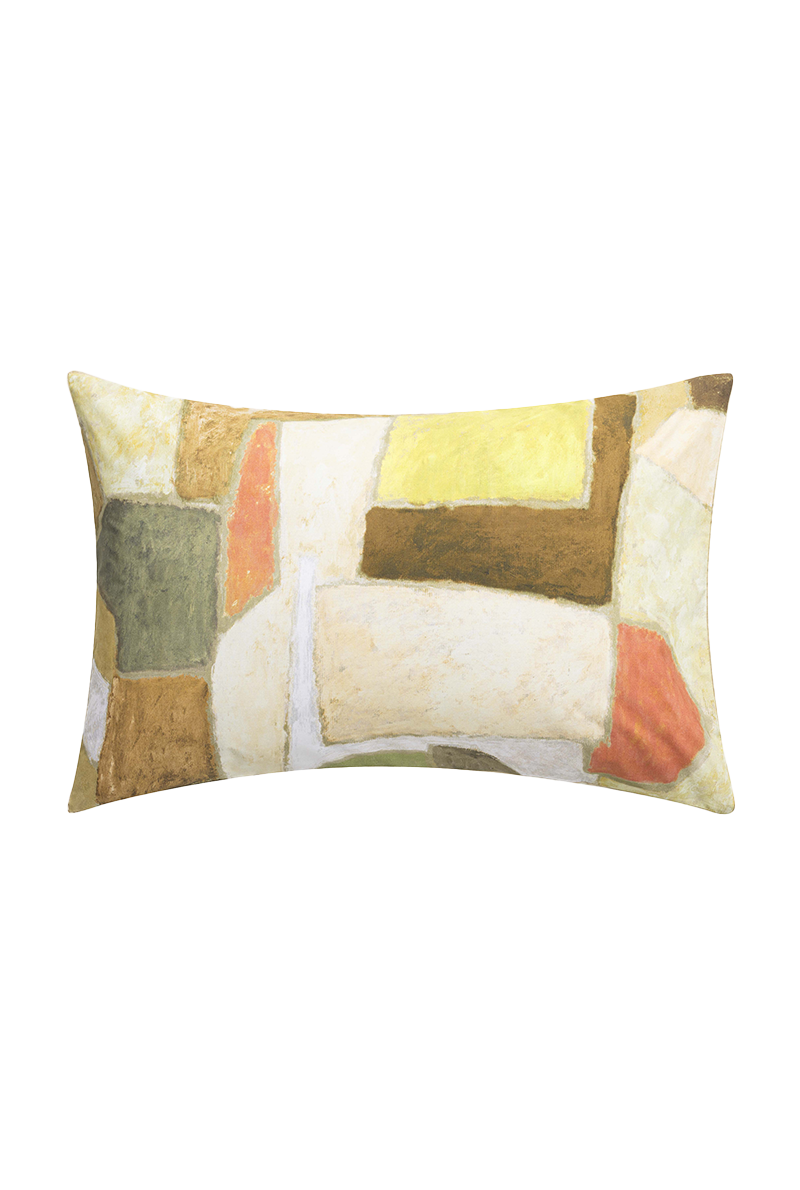 Taie d'oreiller en percale de coton Clay collage - Designers Guild