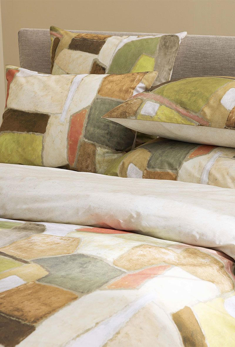 Housse de couette en percale de coton Clay collage - Designers Guild