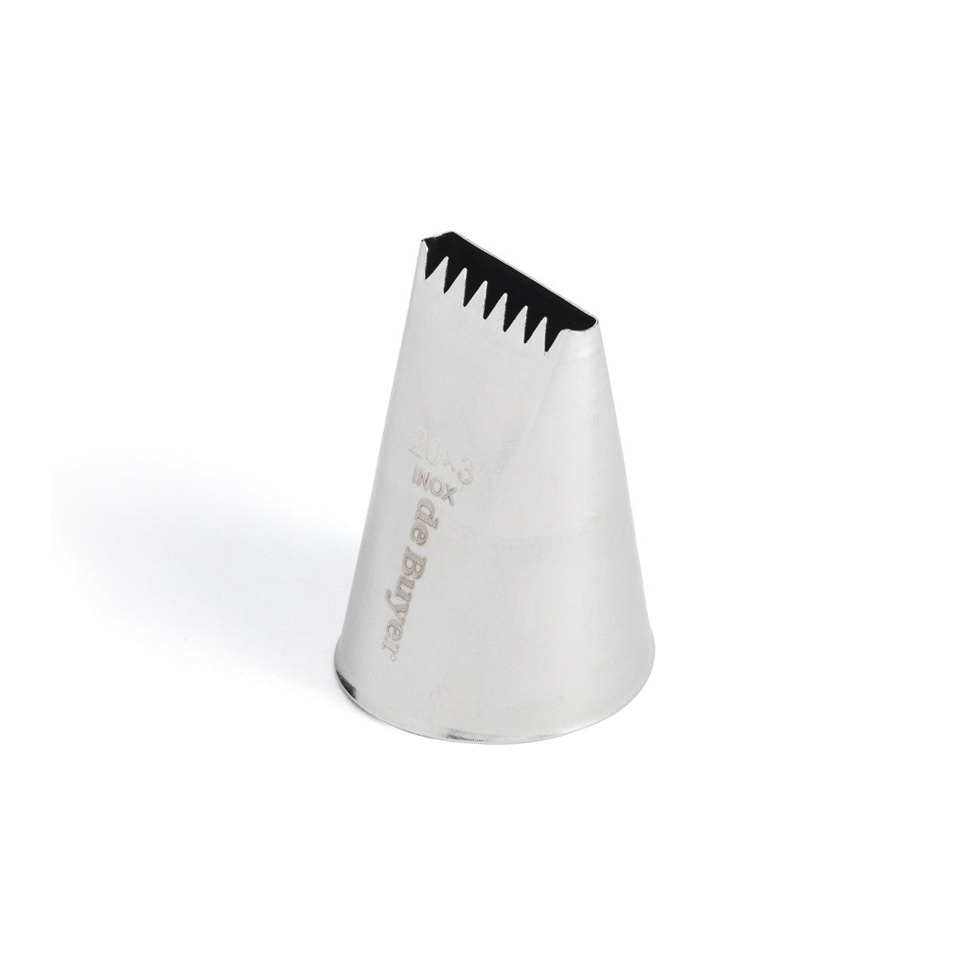 Douille à bûche plate en inox 6 dents De Buyer - Acier inoxydable sans soudure, résistant et durable