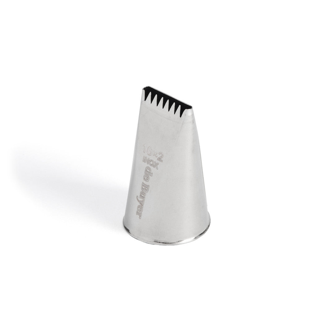 Douille à bûche plate en inox 6 dents De Buyer - Acier inoxydable sans soudure, résistant et durable