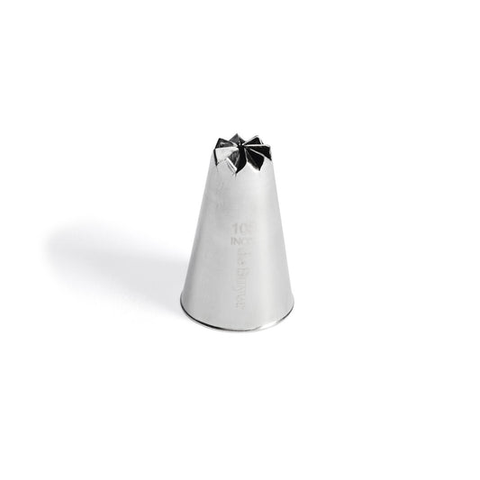 Douille décor en inox effet spirale 8 dents Ø13mm De Buyer - 8 dents, diamètre 13 mm