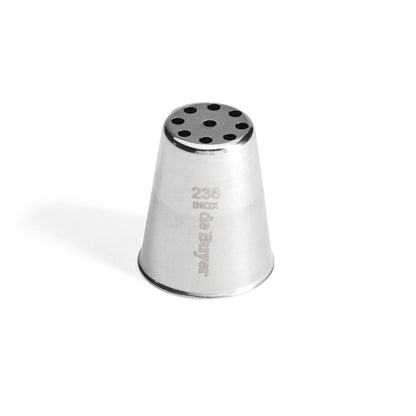 Douille à nid cannelée inox De Buyer - Acier inoxydable sans soudure, bord droit cannelé