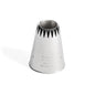 Douille sultane cannelée en inox H.4,5cm cône rasant De Buyer - Acier inoxydable sans soudure, hauteur 4,5 cm