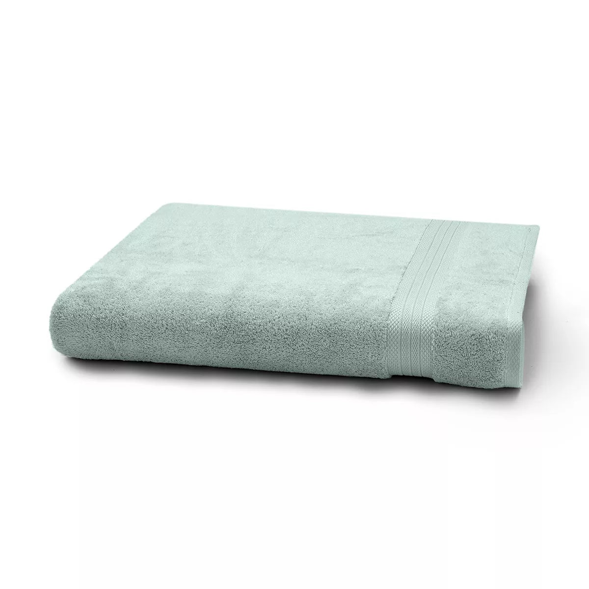 Linge de bain pur coton uni bleu Elea Glacier - Garnier-Thiebaut