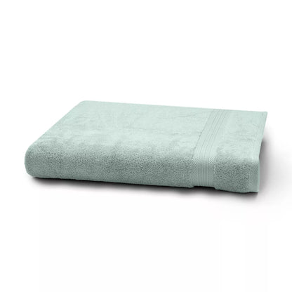 Linge de bain pur coton uni bleu Elea Glacier - Garnier-Thiebaut