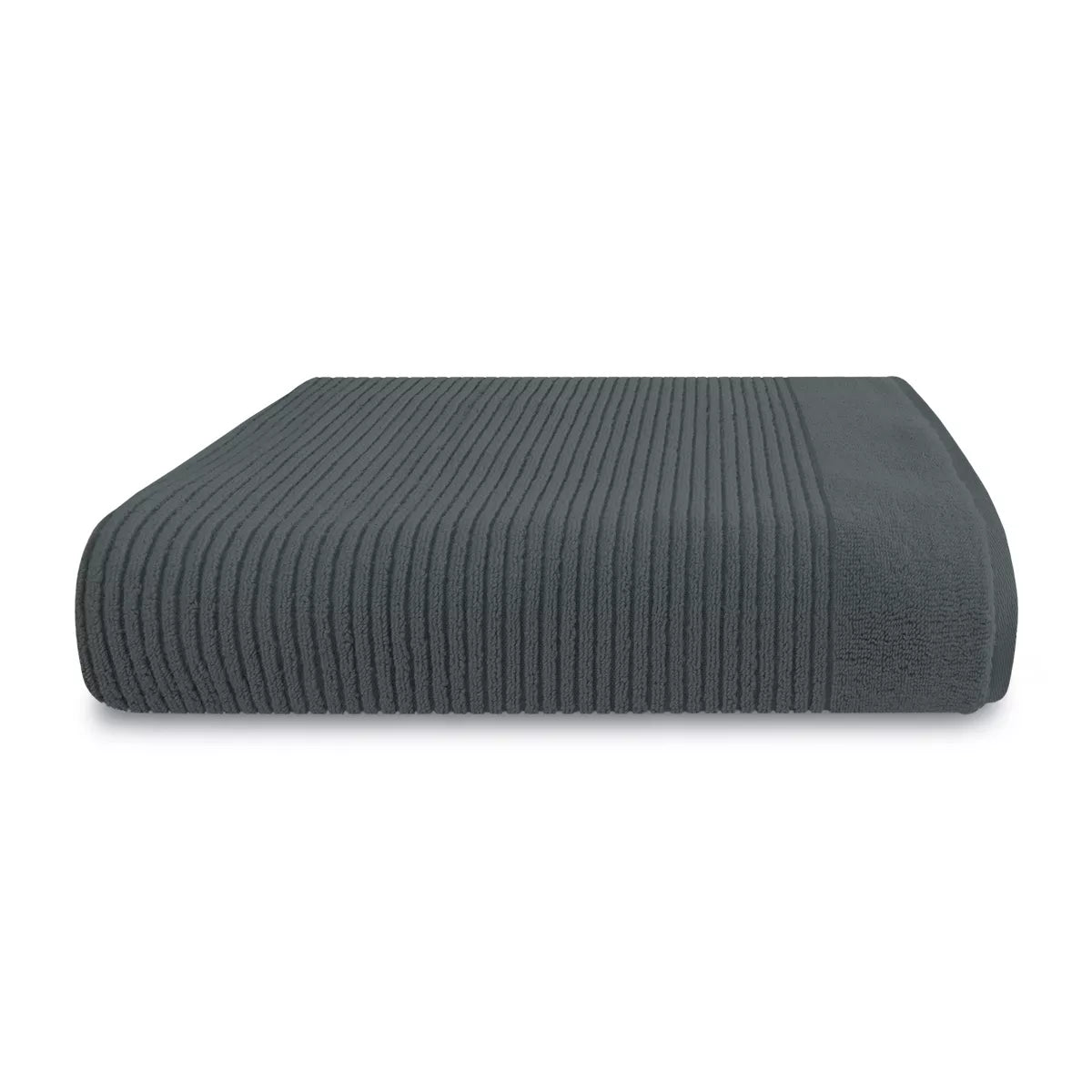 Drap de bain Anthracite 100x150 en 100 % coton - coloris anthracite