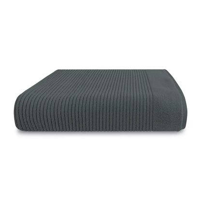 Drap de bain Anthracite 100x150 en 100 % coton - coloris anthracite