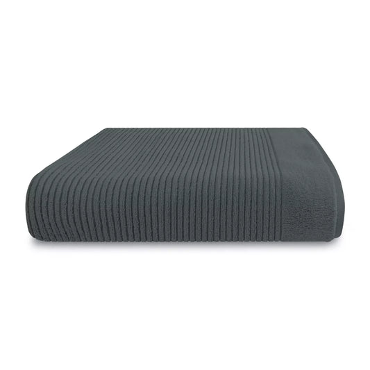 Drap de bain Anthracite 100x150 en 100 % coton - coloris anthracite