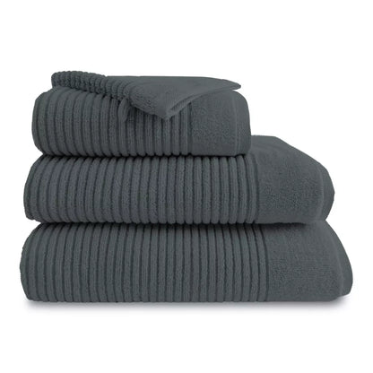 Drap de bain Anthracite 100x150 en 100 % coton - coloris anthracite