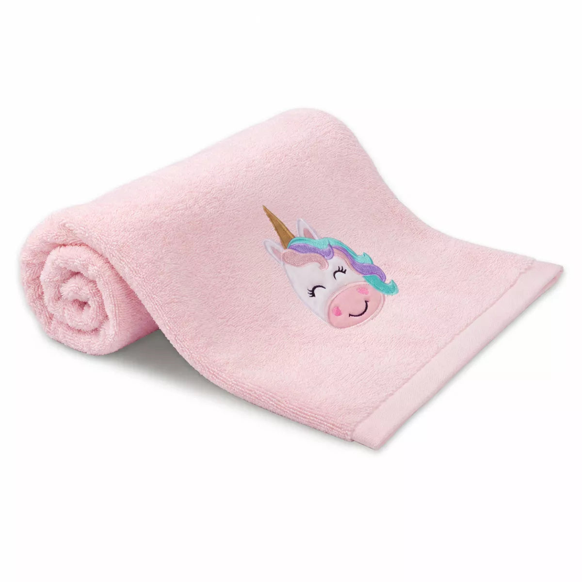 Drap de douche Petite licorne rose - Garnier-Thiebaut