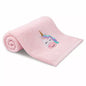 Drap de douche Petite licorne rose - Garnier-Thiebaut