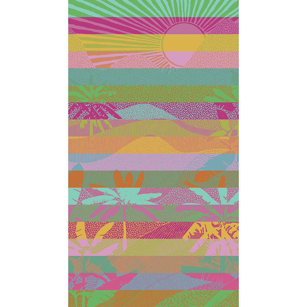 Drap de Plage Soleil levant berlingot - Garnier-Thiebaut