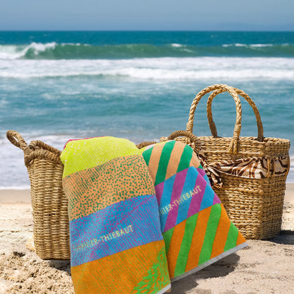 Drap de Plage Soleil levant berlingot - Garnier-Thiebaut