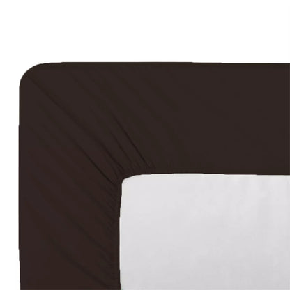 Drap housse B35 Giulia Chocolat - Garnier Thiebaut