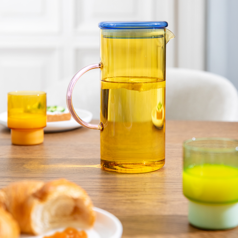 Carafe en verre Fred yellow - Remember