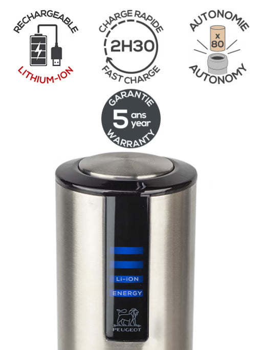 Tire-bouchon électrique rechargeable Elis Touch - Peugeot