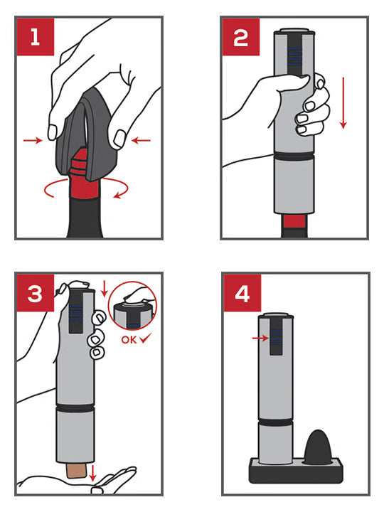 Tire-bouchon électrique rechargeable Elis Touch - Peugeot