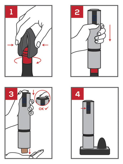Tire-bouchon électrique rechargeable Elis Touch - Peugeot