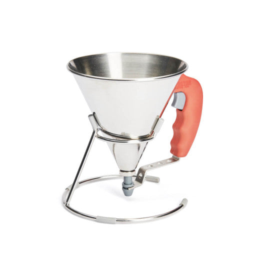 Entonnoir à piston avec pied 0,8L en inox - De Buyer