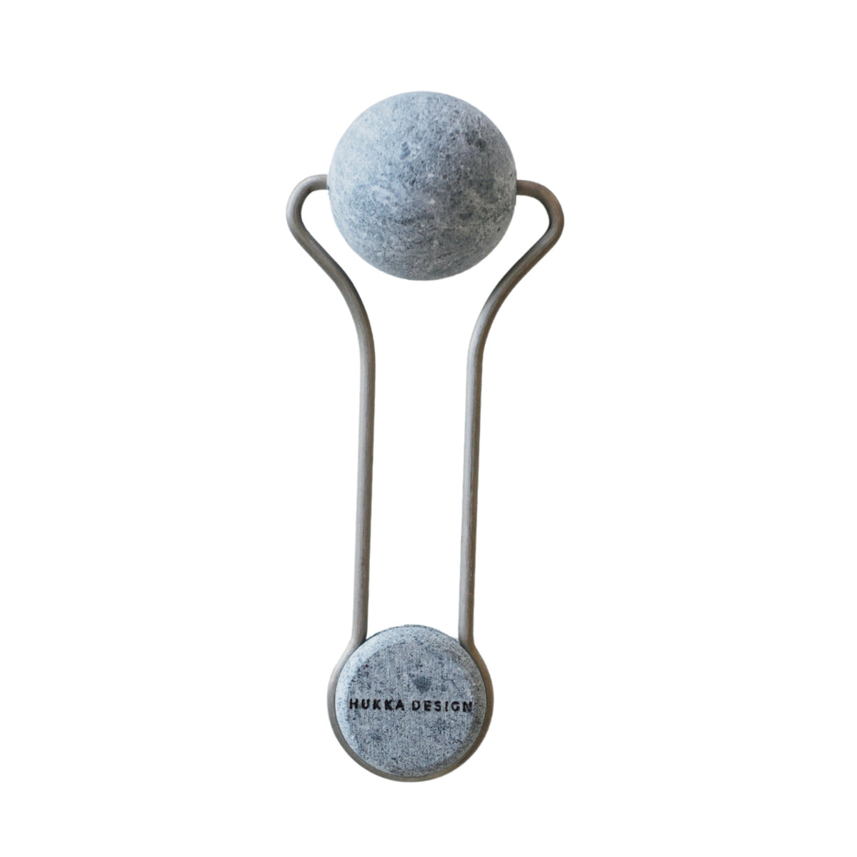 Faceroller en pierre stéatite Hukka Design, fond blanc