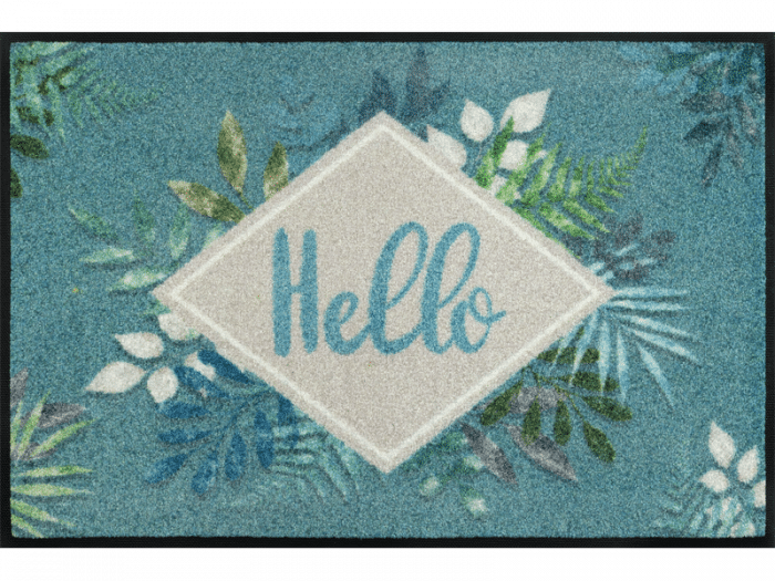 Tapis Floral Hello 50x75 cm - Wash+Dry