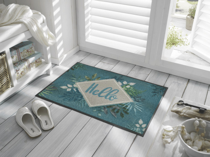 Tapis Floral Hello 50x75 cm - Wash+Dry