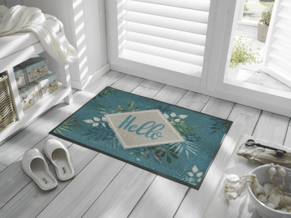 Tapis Floral Hello 50x75 cm - Wash+Dry